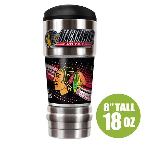 Chicago Blackhawks 18 oz Stainless Steel Coffee Tumbler