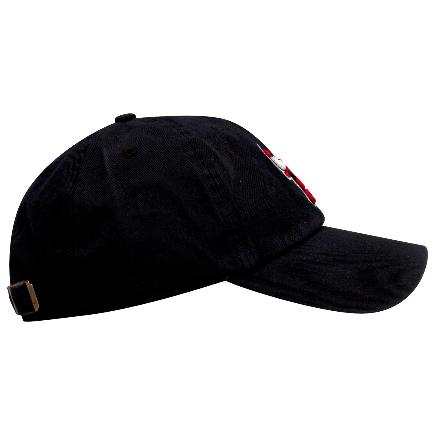 Chicago Bulls Black Primary Logo Clean Up Adjustable Hat