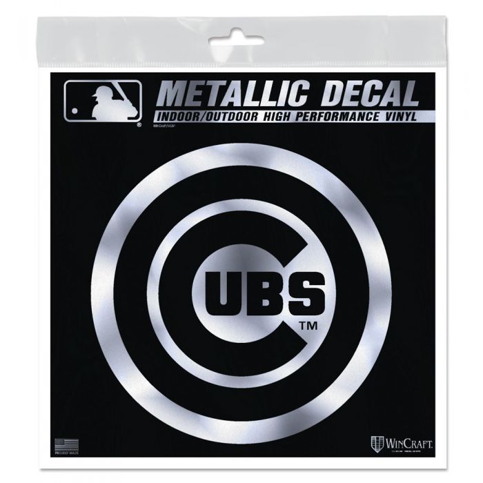 Chicago Cubs Metallic 6"x6" Decal