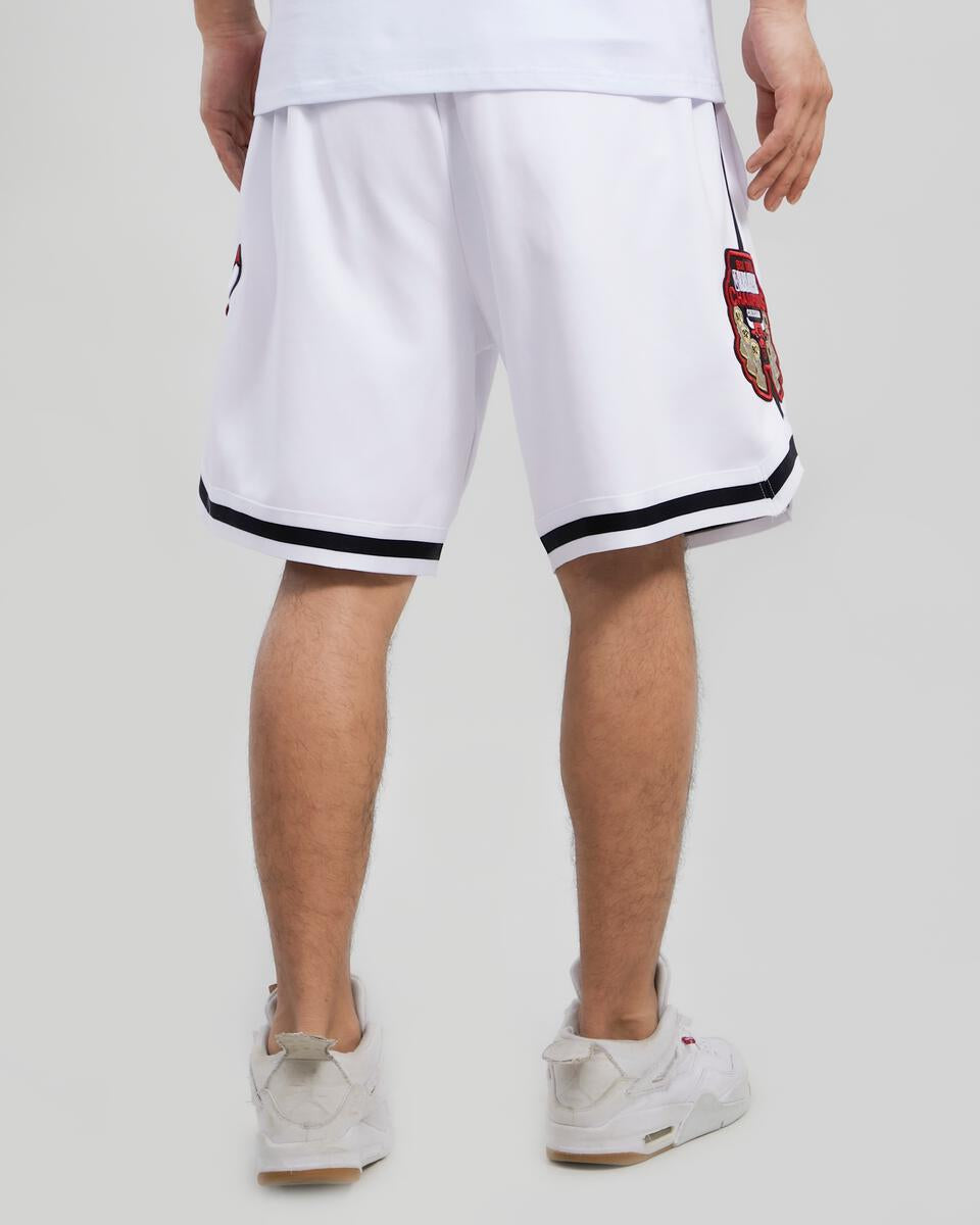 Chicago Bulls Logo Pro Team White Shorts
