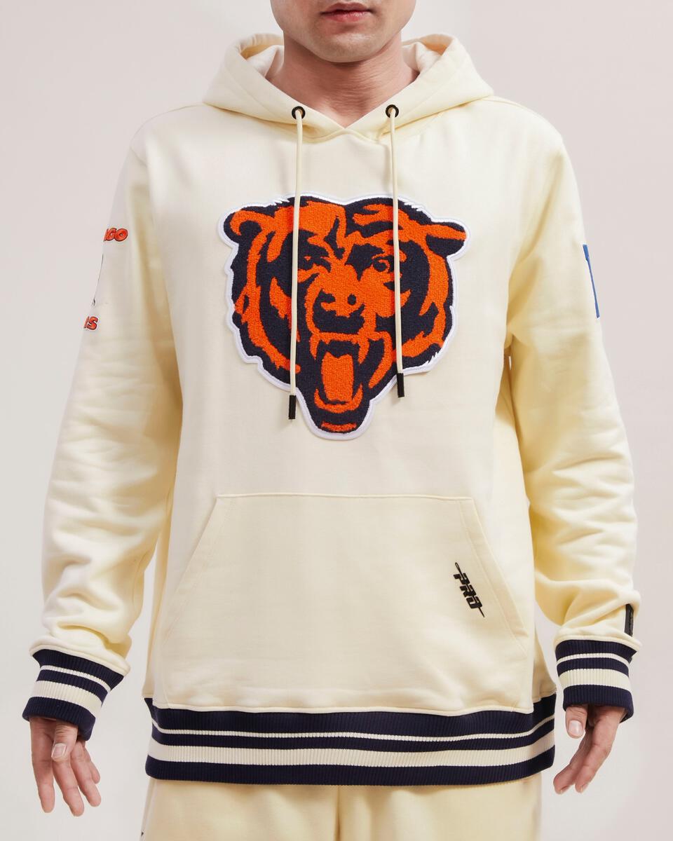 Chicago Bears Cream Logo Hoodie