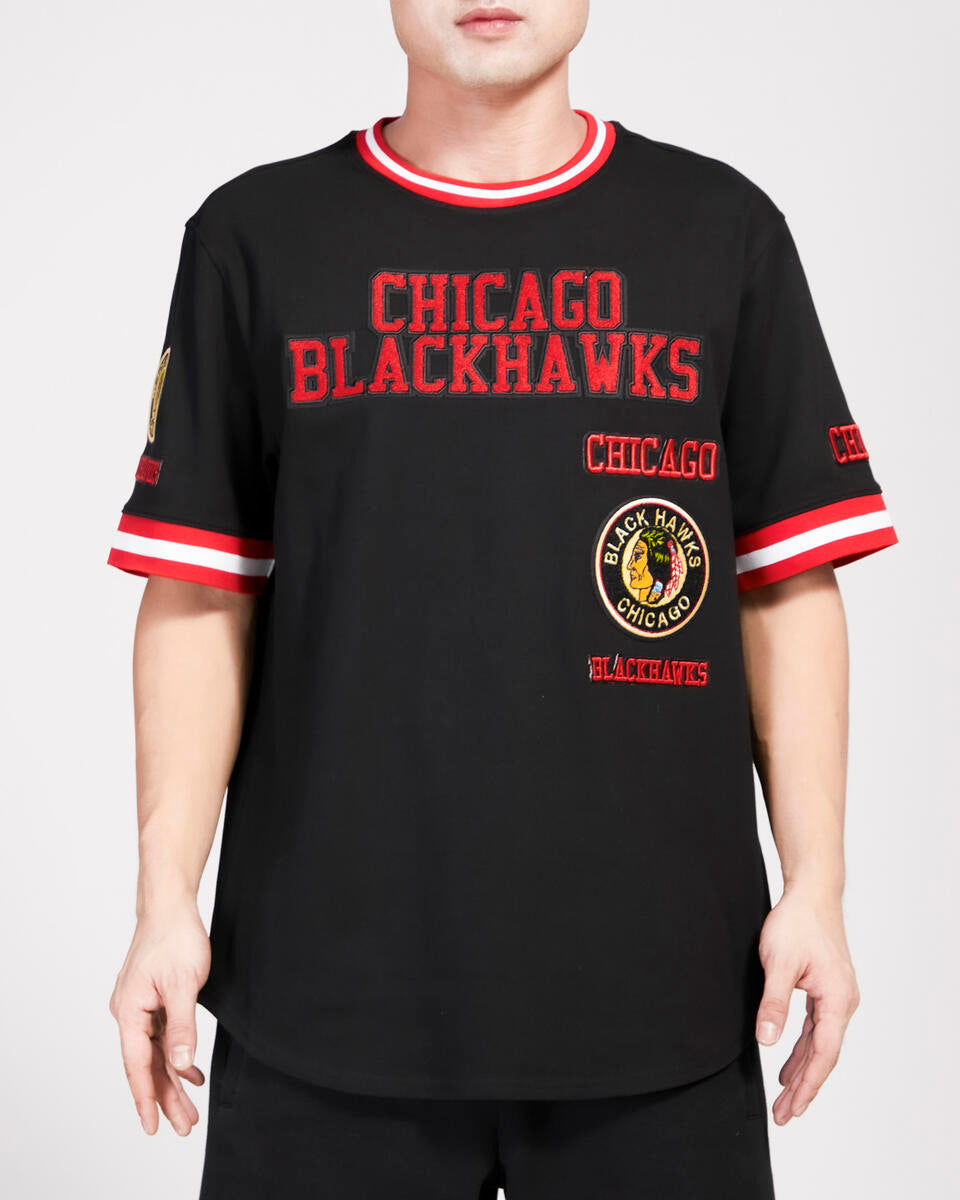 Chicago Blackhawks Retro Classic Black Pro Standard Tee