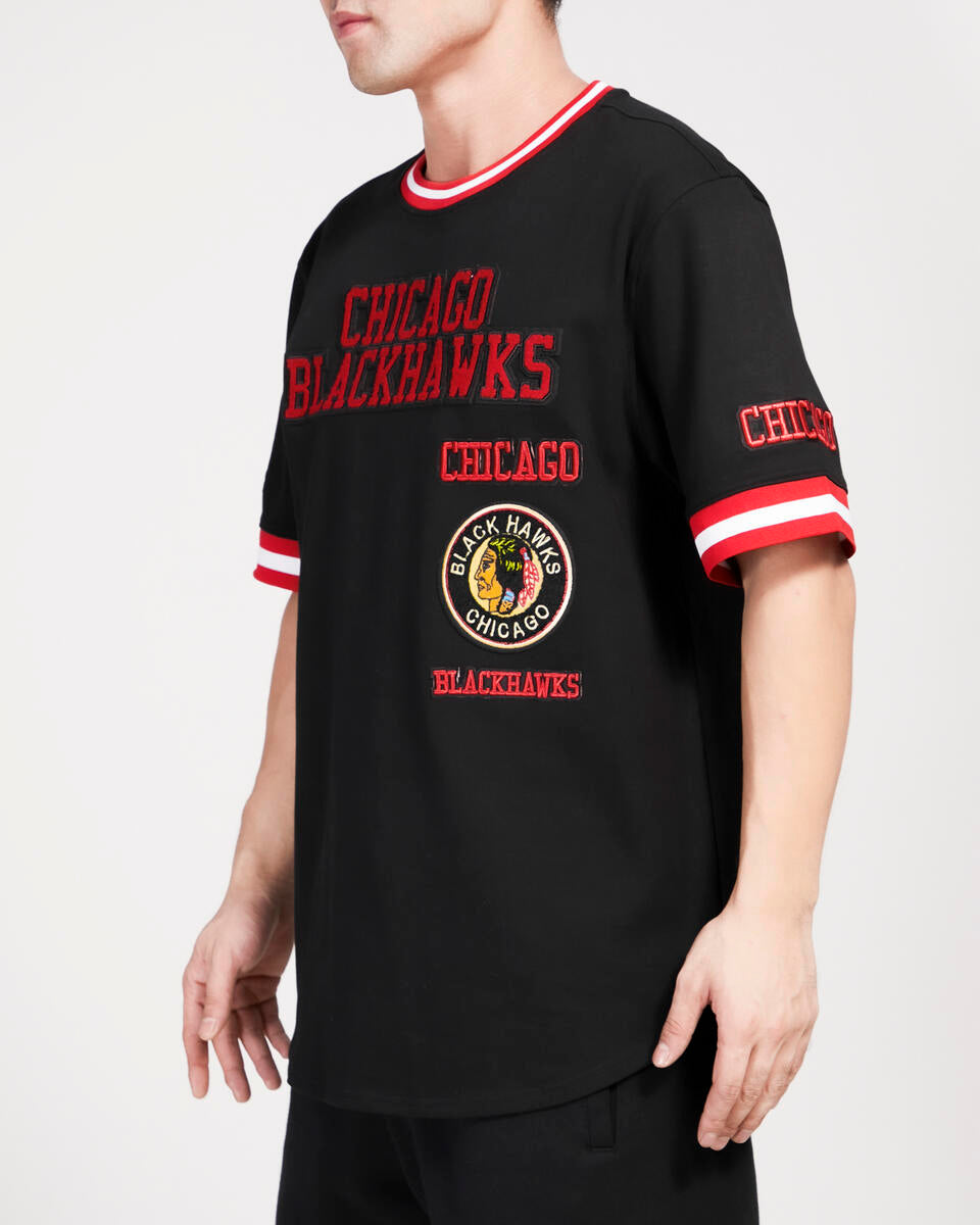 Chicago Blackhawks Retro Classic Black Pro Standard Tee