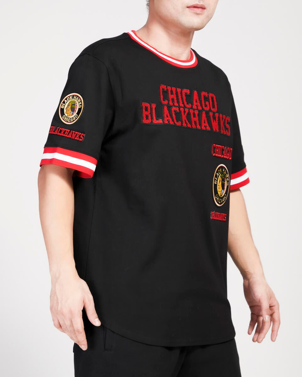 Chicago Blackhawks Retro Classic Black Pro Standard Tee