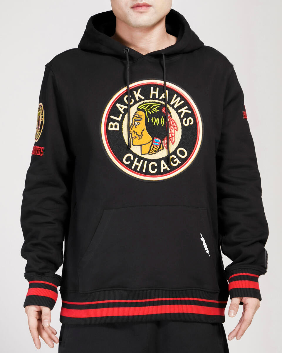 Chicago Blackhawks Pro Standard Black Retro Classic Hoodie