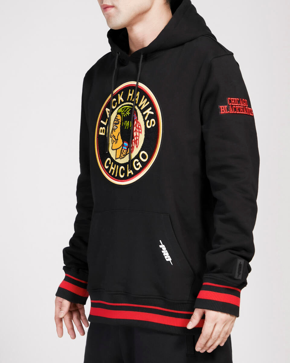 Chicago Blackhawks Pro Standard Black Retro Classic Hoodie