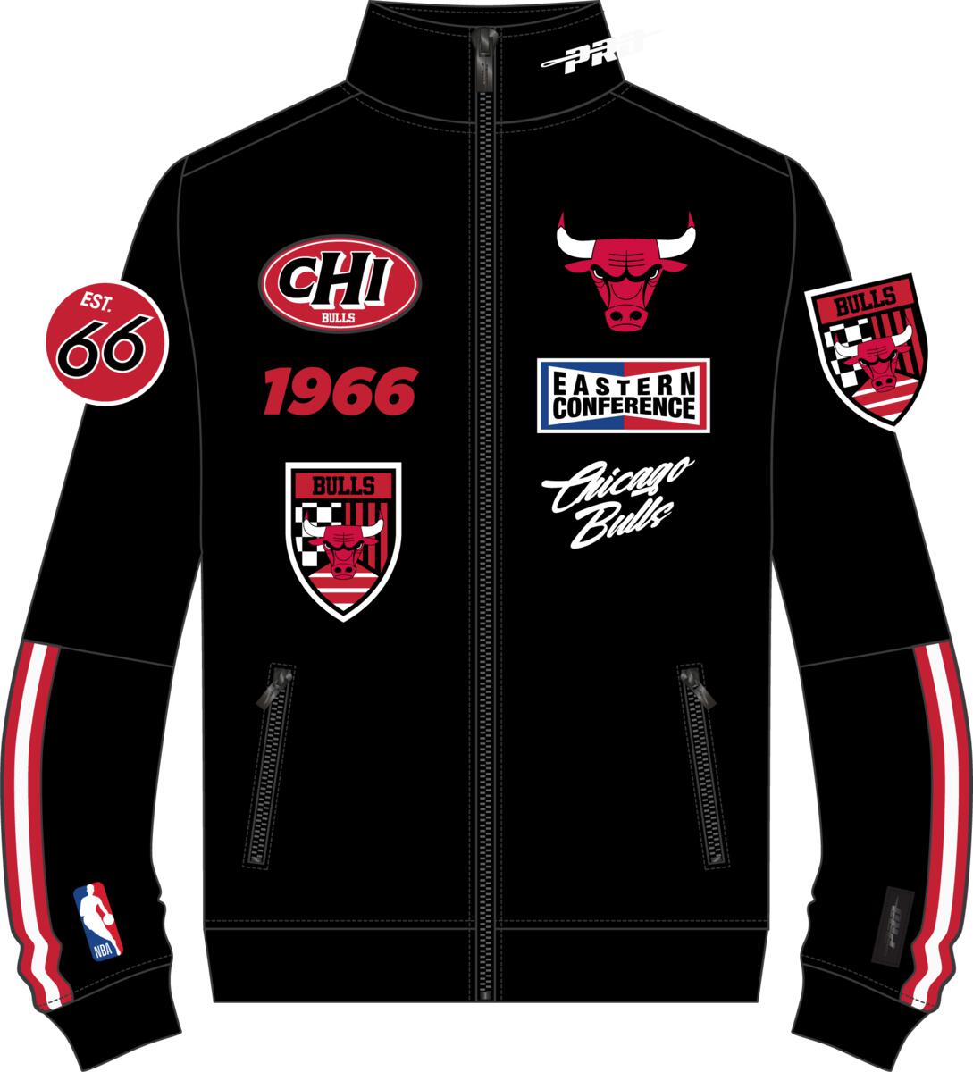Chicago Bulls Fast Lane Pro Standard Black Jacket