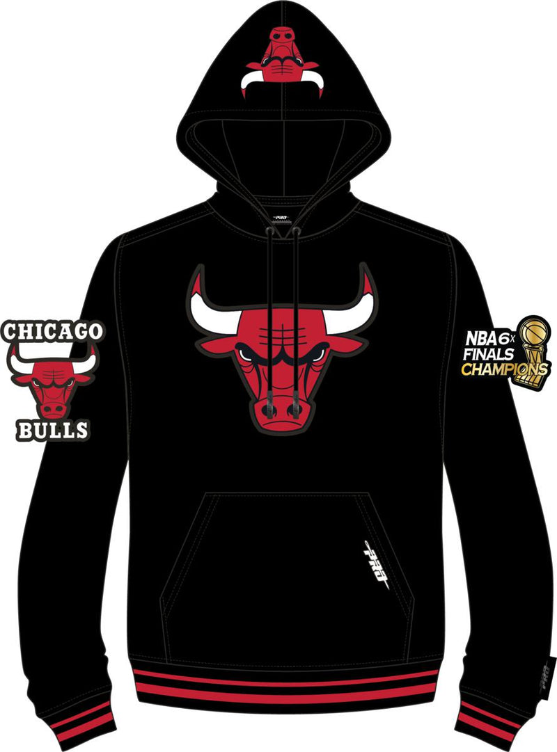 Chicago Bulls Black Retro Classic Pro Standard Hoodie