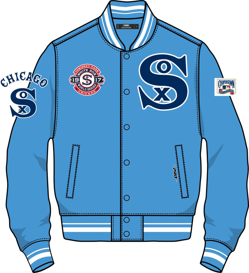 Chicago White Sox Retro Classic Blue Satin Jacket