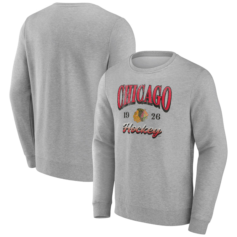 Chicago Blackhawks Nimbus Grey Crew Sweatshirt