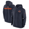 Chicago Bears Nike 2023 Sideline Club Navy Fleece Pullover Hoodie