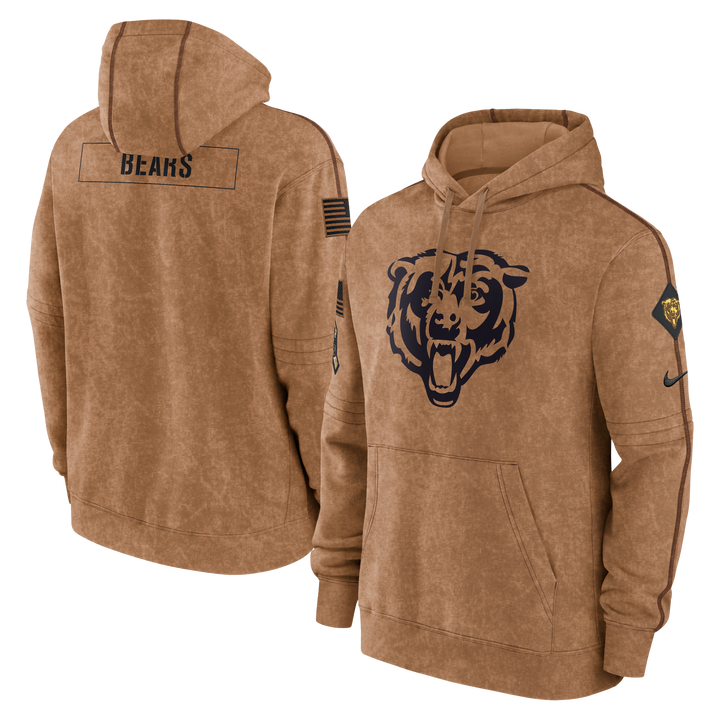 Chicago Bears Nike 2023 Salute to Service Pullover Hoodie Large