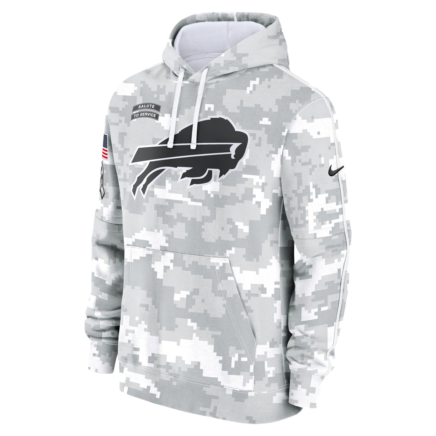 Buffalo Bills 2024 Salute to Service Nike Men's Arctic Camo Club Fleece Pullover Hoodie