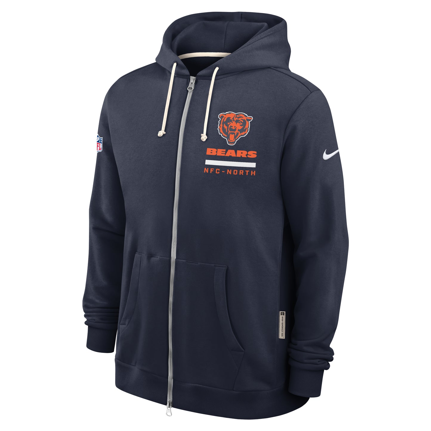 Chicago Bears Nike Men's 2025 Sideline Full Zip Hoodie
