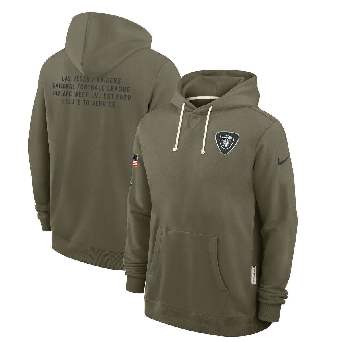 Las Vegas Raiders Nike Men's 2025 Salute To Service Sideline Hoodie
