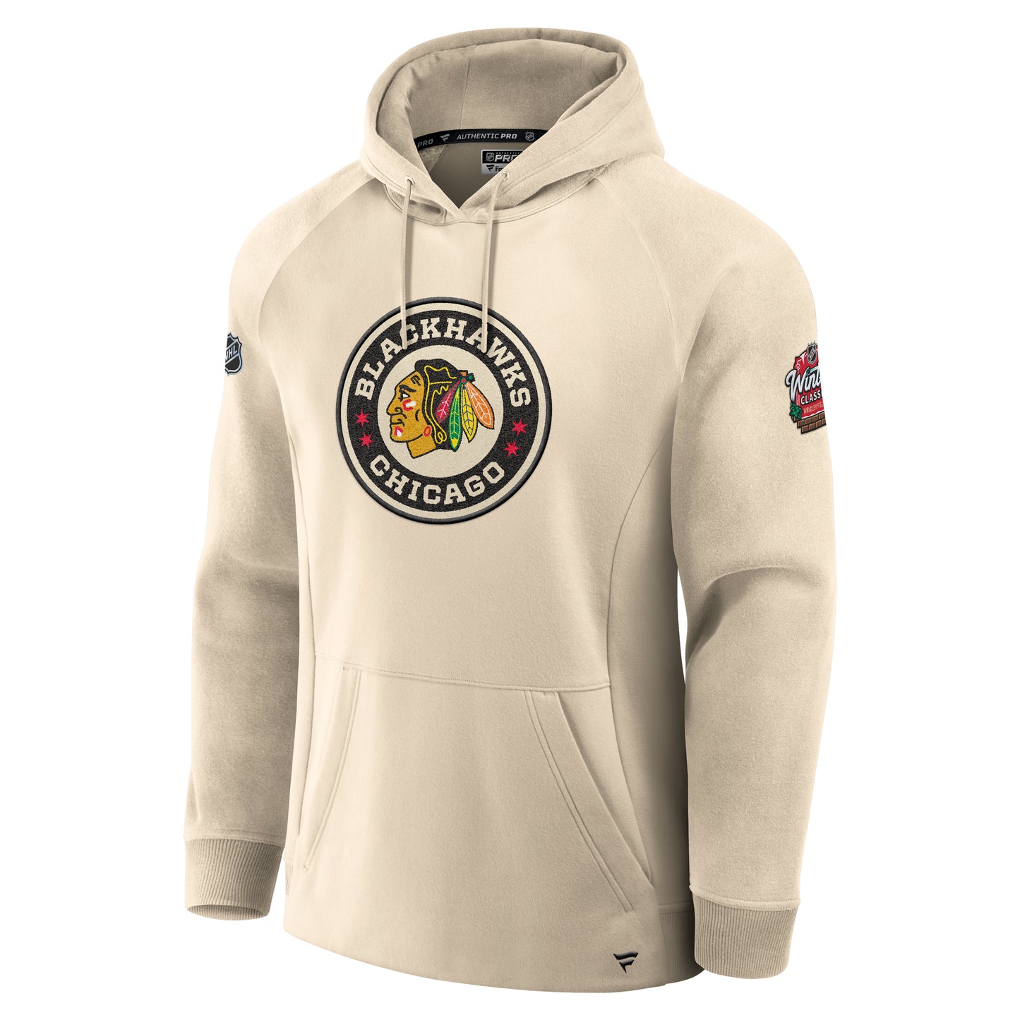 Chicago Blackhawks 2025 Winter Classic Authentic Chenille On Ice Hoodie