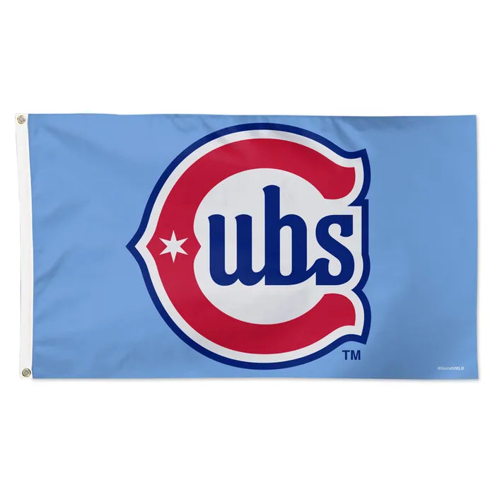 Chicago Cubs Alt 2 Baby Blue 3' x 5' Deluxe Flag