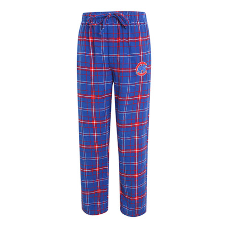 Concepts Sport Men's Chicago Cubs Plaid Flannel Pajama Pants