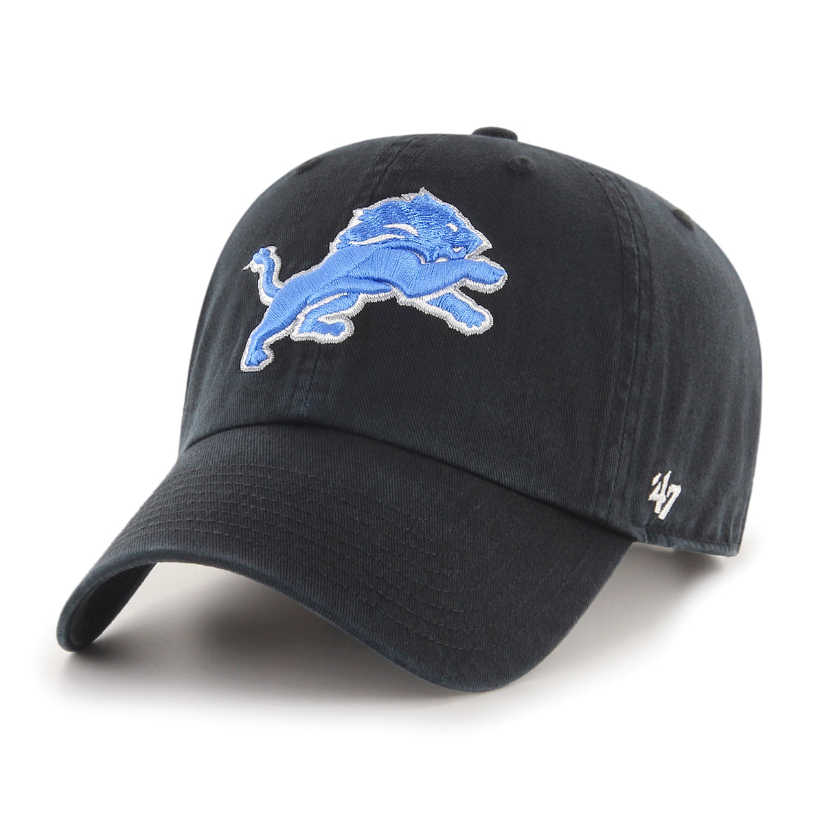 Detroit Lions '47 Clean Up Black Adjustable Hat