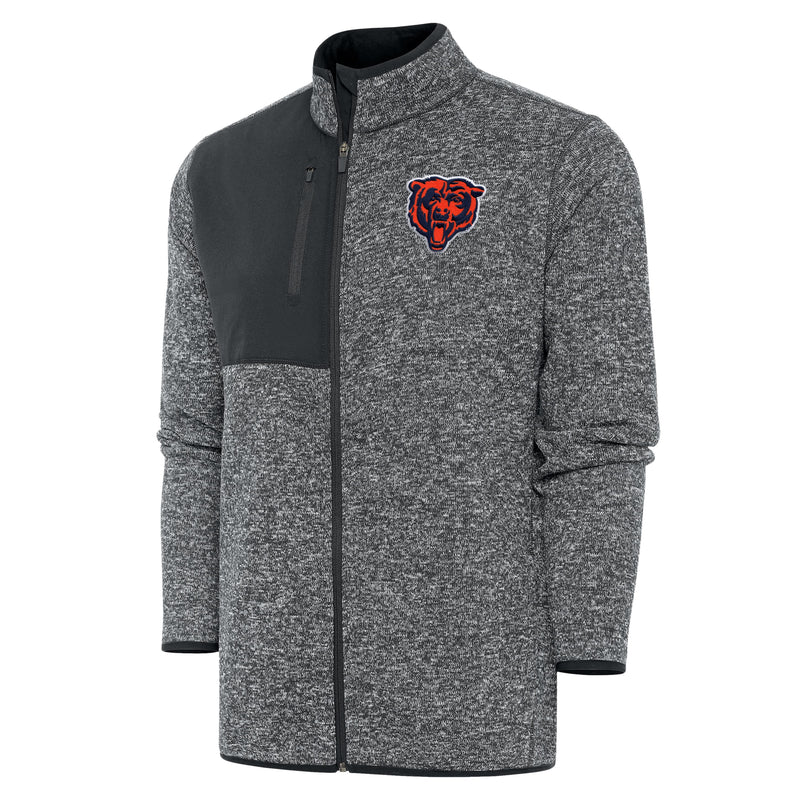 Chicago Bears Full Zip Smoke Heather Fortune