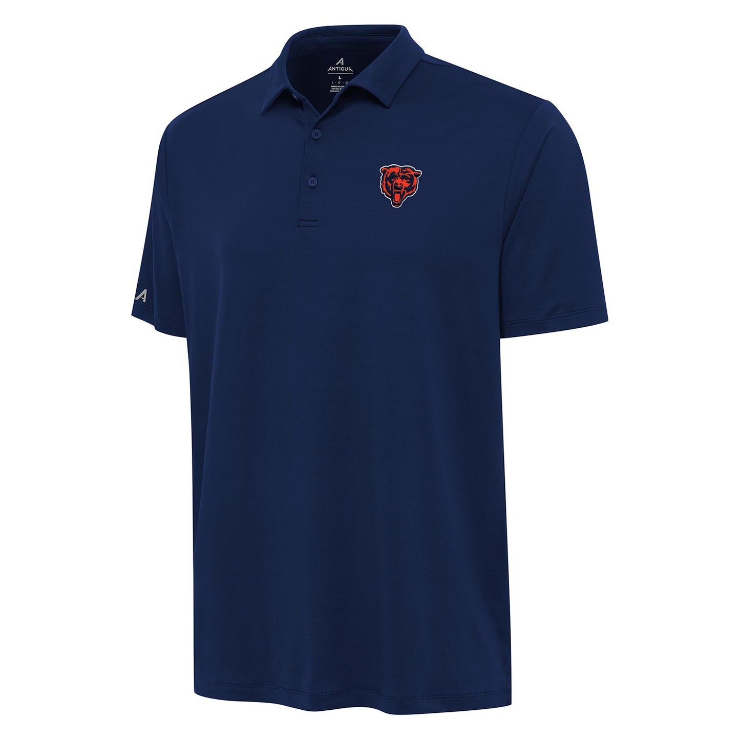 Chicago Bears Antigua Reprocess Navy Polo Shirt