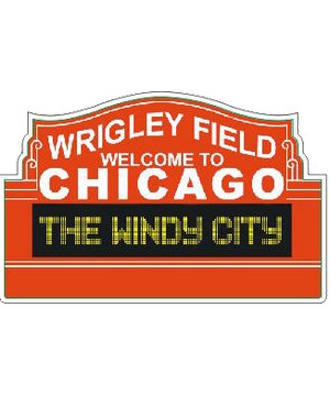 Wrigley Field Windy City Marquee Magnet