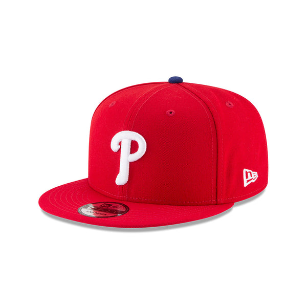 Philadelphia Phillies New Era Red 9FIFTY Snapback Hat  display picture 1