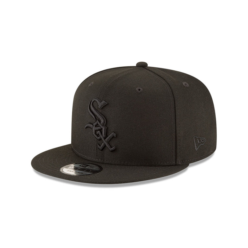 Chicago White Sox Black On Black New Era 9FIFTY Snapback Hat