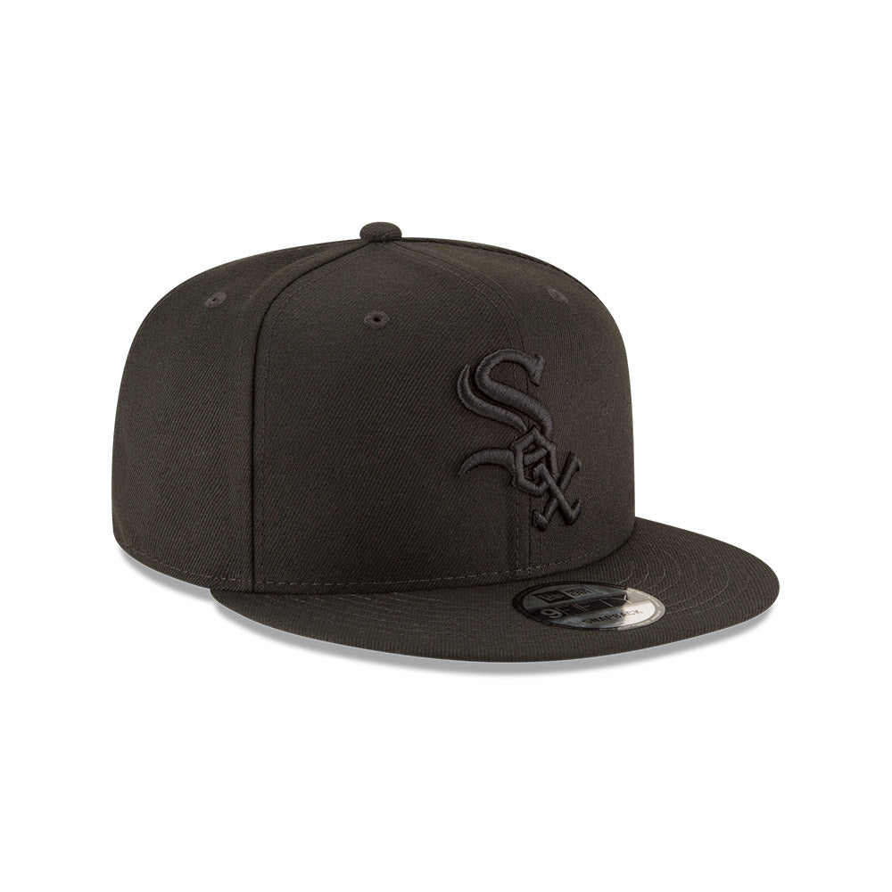 Chicago White Sox Black On Black New Era 9FIFTY Snapback Hat