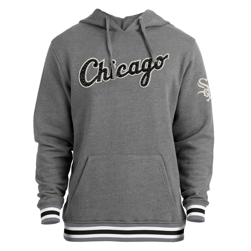 Chicago White Sox Grey Striped Hoodie