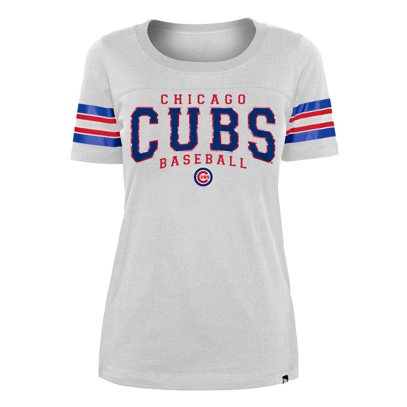 Women's Royal Chicago Cubs Oversized Spirit Jersey V-Neck T-Shirt