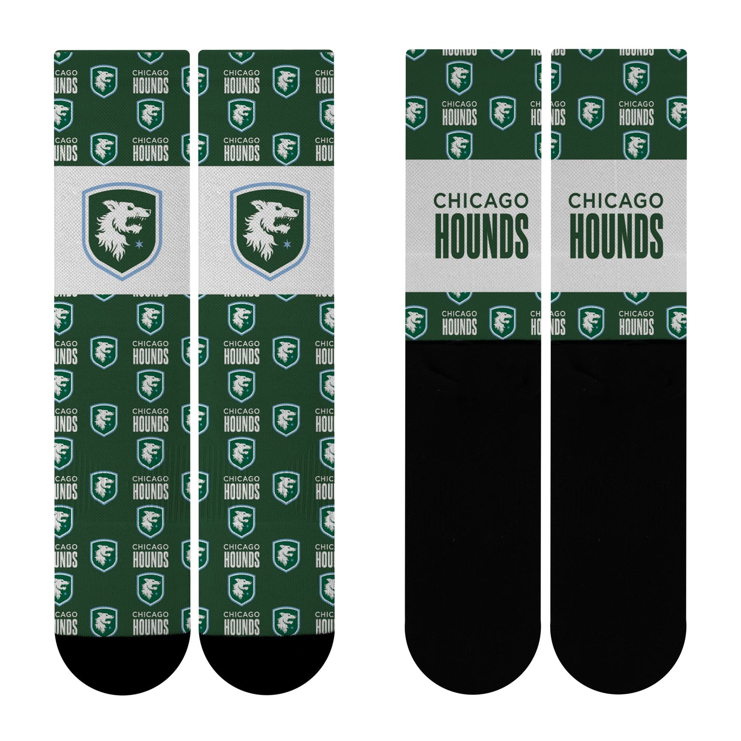 Chicago Hounds Youth Montage Banner Socks