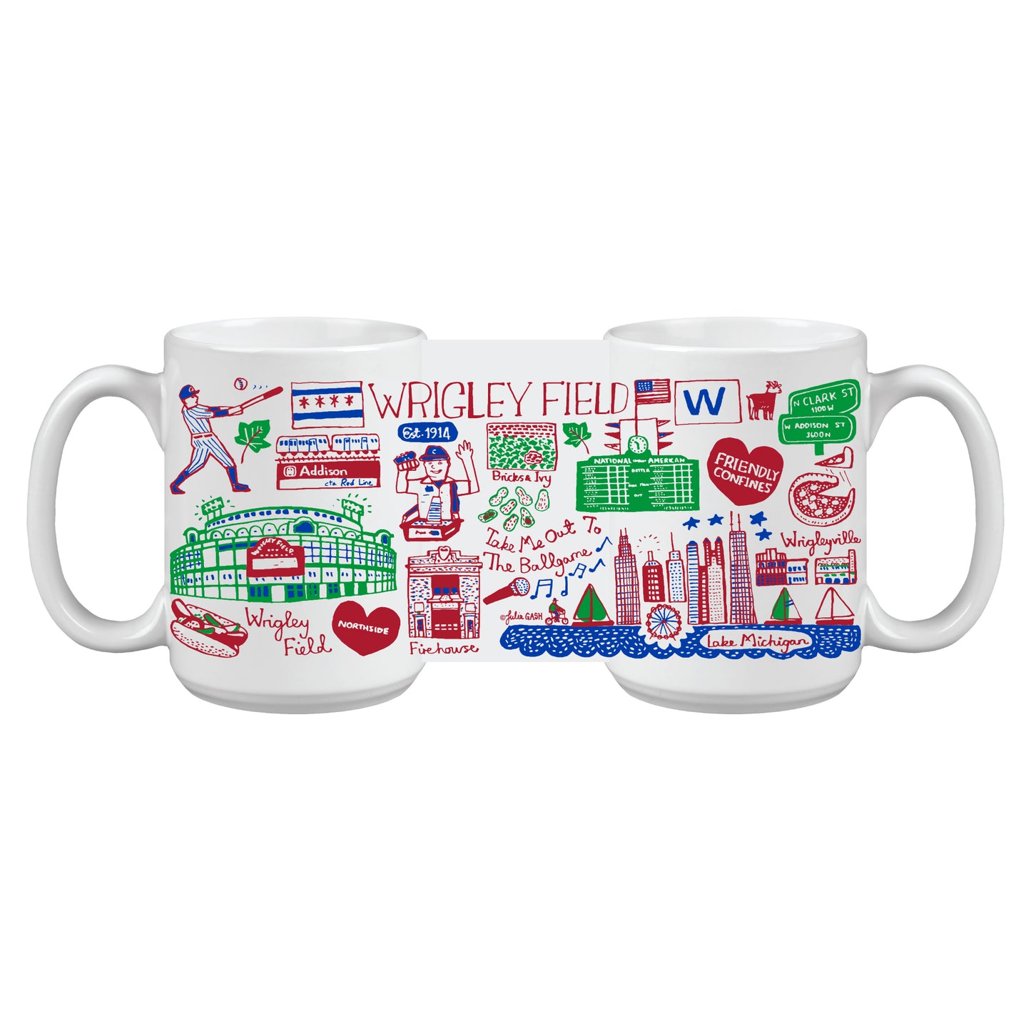 Wrigley Field Julia Gash Impact Grande Mug