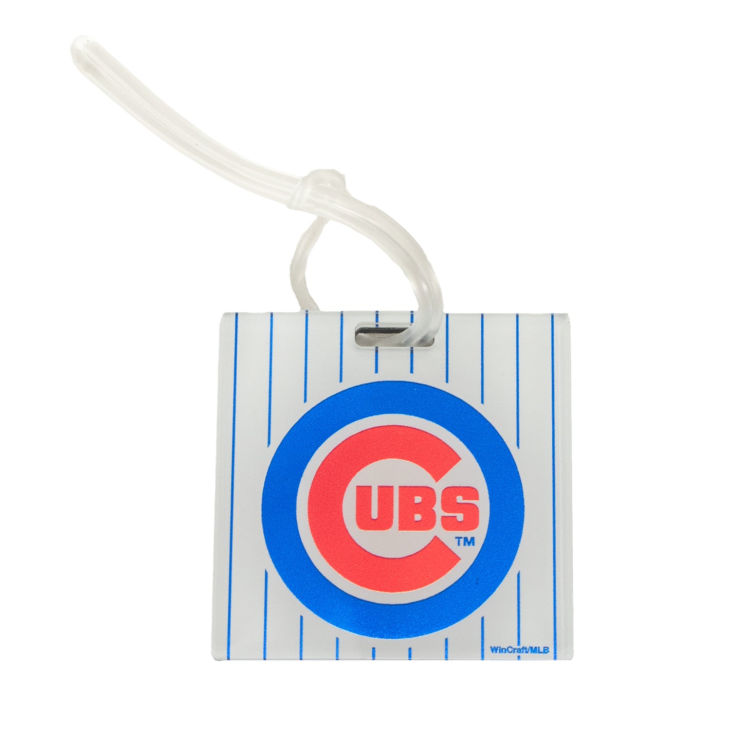 Chicago Cubs Pinstripe 2.25 x 2.25 Square Luggage Bag Tag