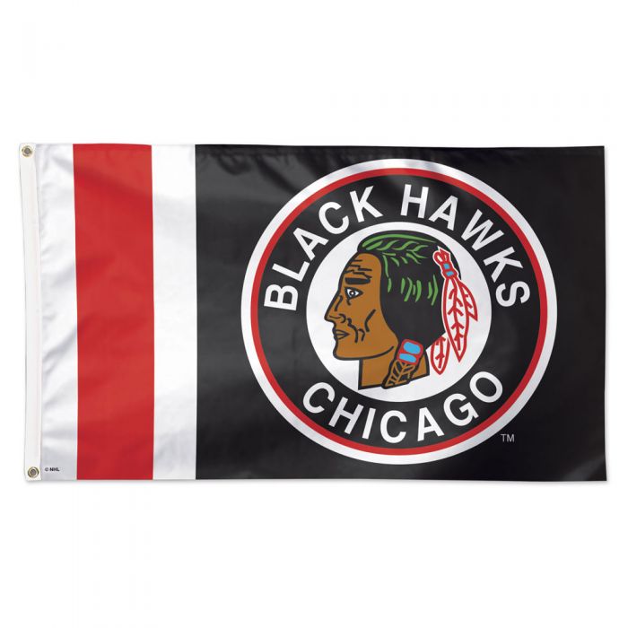 Blackhawks Reserve Retro 3"x5" Deluxe Flag