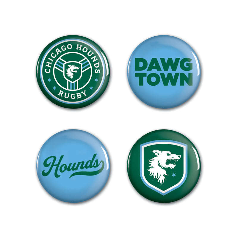 Chicago Hounds 4 Pack Buttons