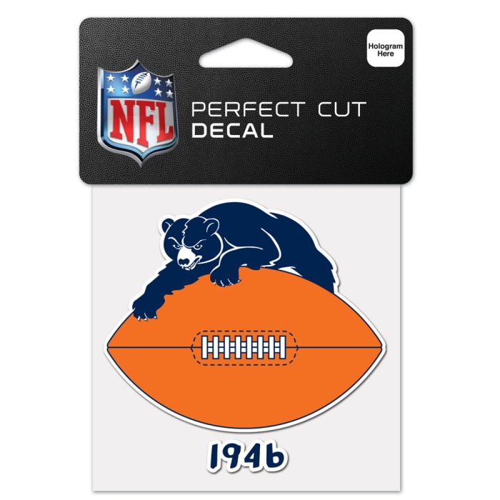 Chicago Bears Retro Perfect Cut 4" x 4" Decal