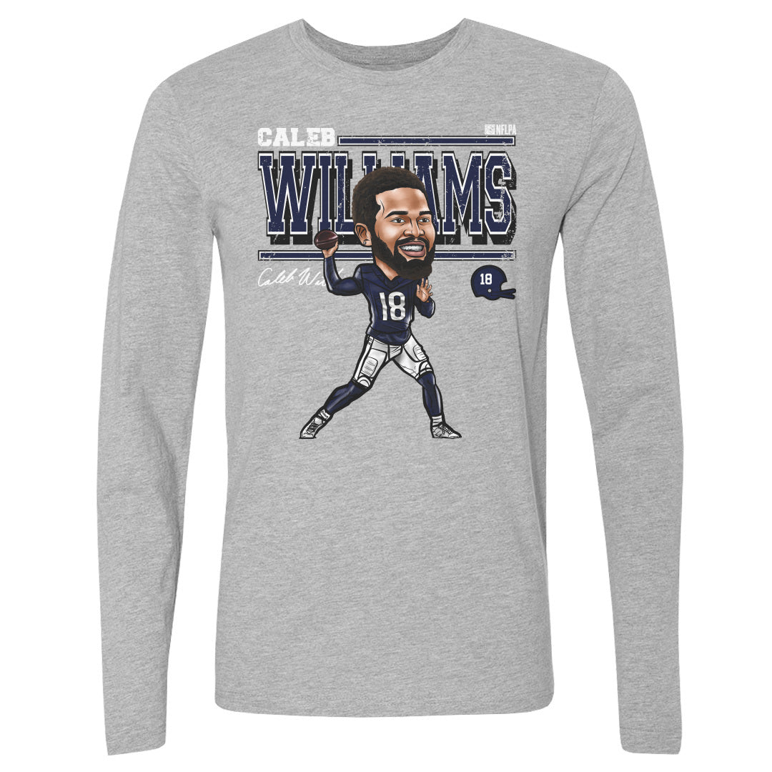 Caleb Williams Chicago Cartoon WHT