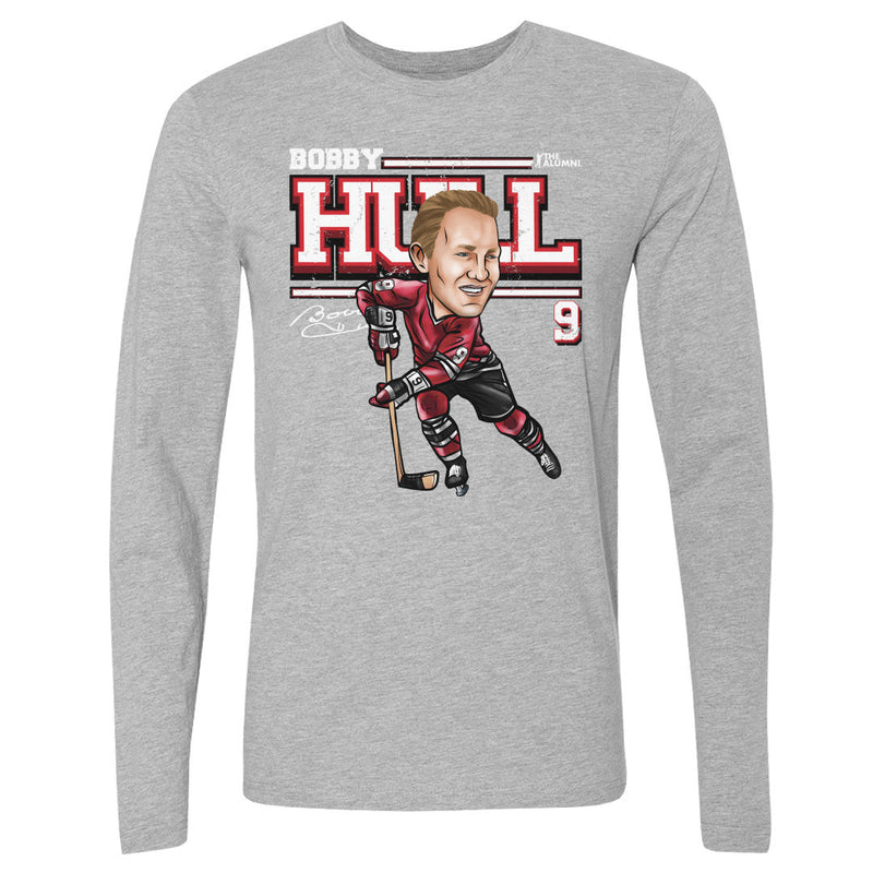 Bobby Hull Chicago Cartoon WHT