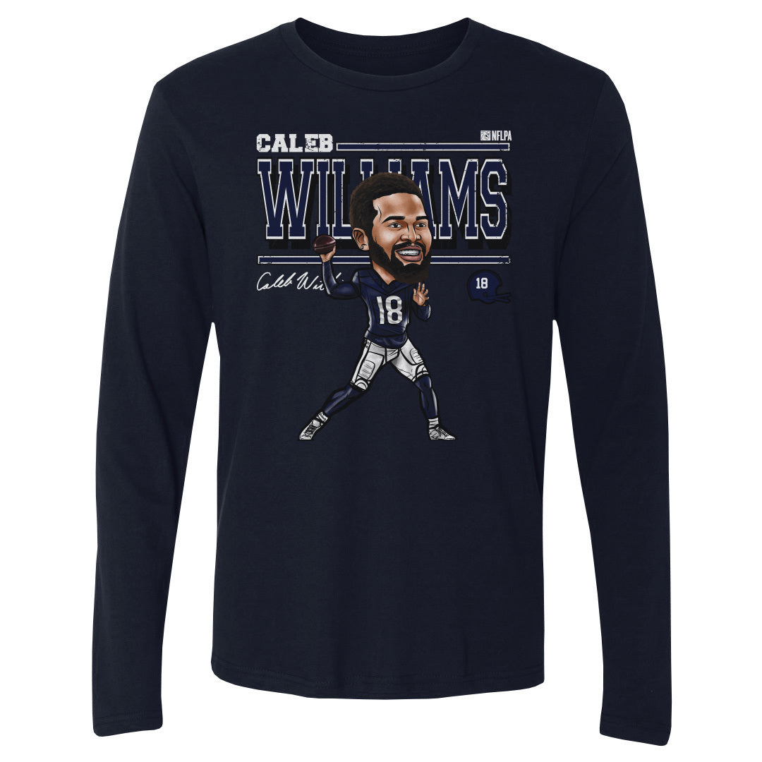 Caleb Williams Chicago Cartoon WHT