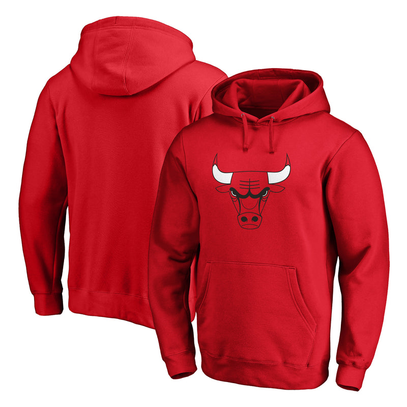 Chicago Bulls Red Primary Logo Fanatics Hoodie