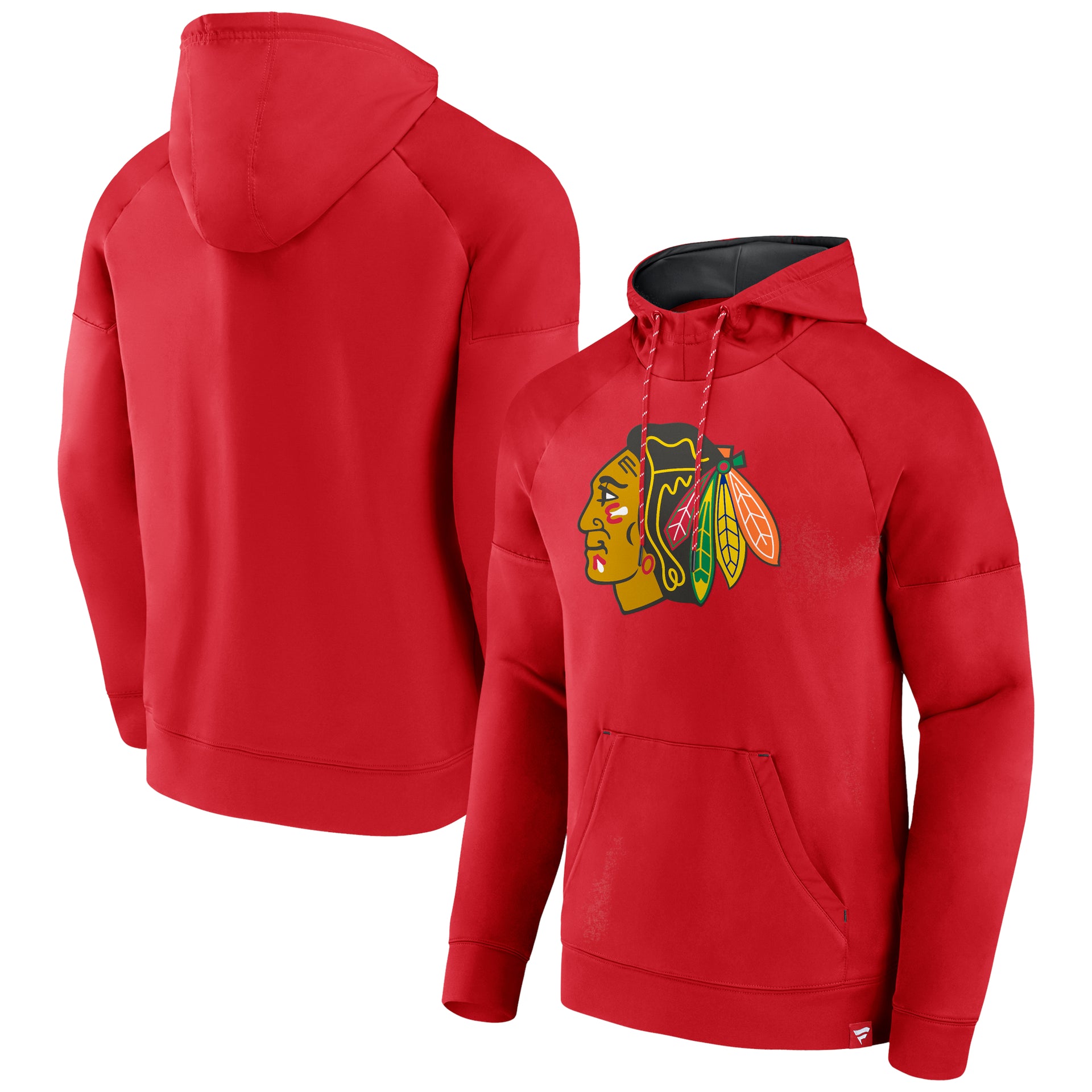 Chicago Blackhawks Logo 7 NHL Sweatshirt - Large Red Cotton Blend