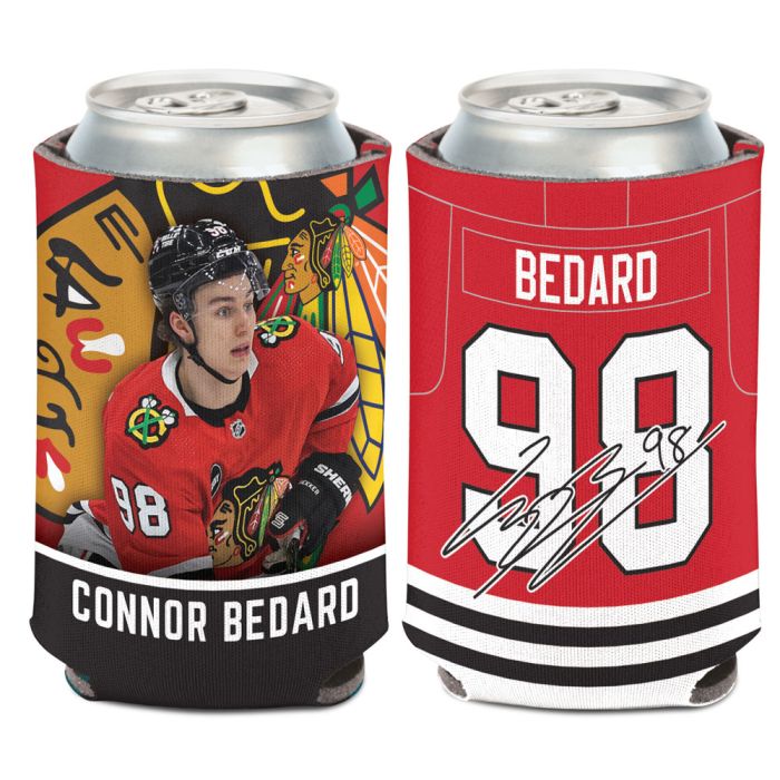 Connor Bedard Chicago Blackhawks 12 oz. Can Cooler Coozie