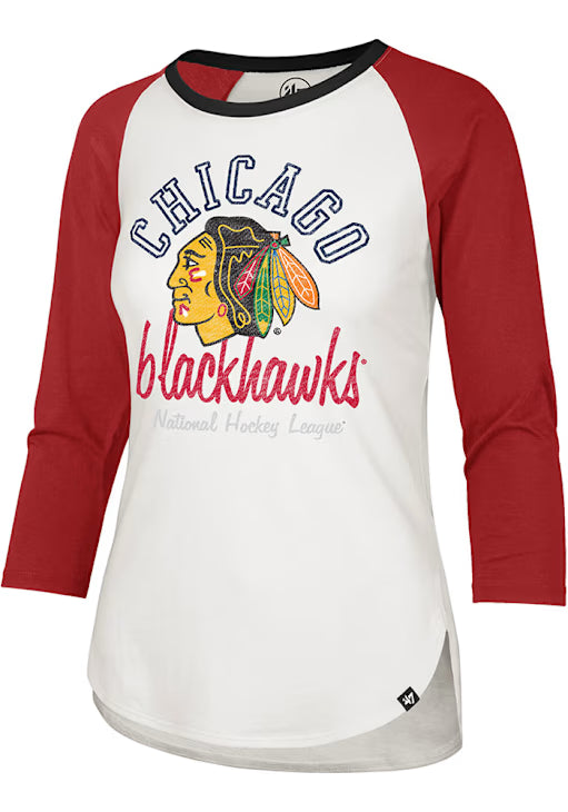 Chicago Blackhawks Women's Sandstone KA Midrange Raglan Shirt