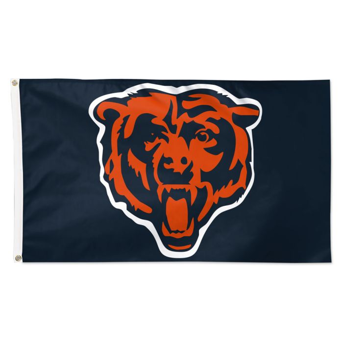 Chicago Bears 3'x5' Team Bear Head Navy Flag