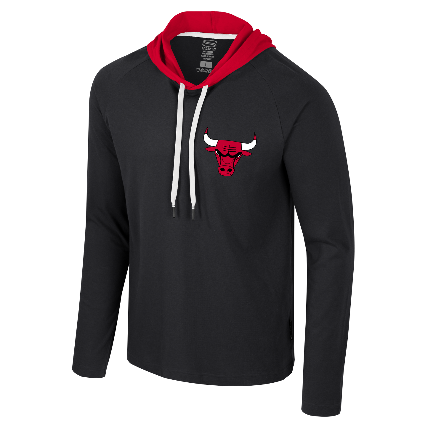 Chicago Bulls Tradition Stadium Essentials Long Sleeve Hood Tee