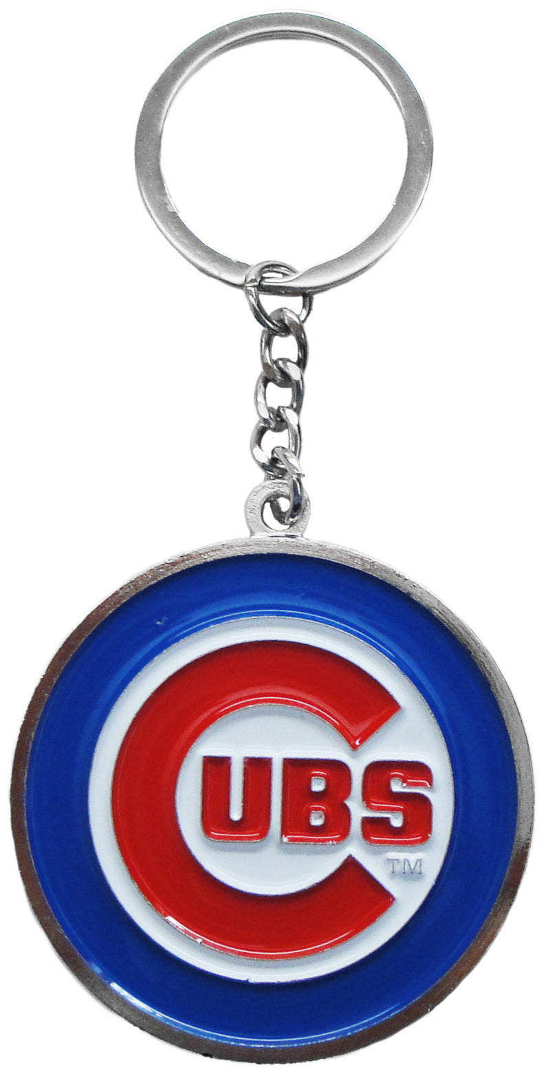 Chicago Cubs 3MM Silver Keychain