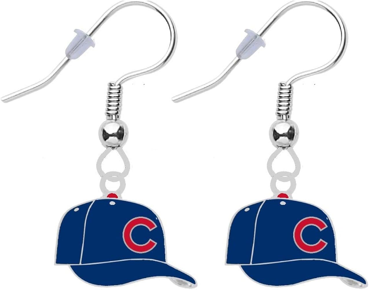 Chicago Cubs Aminco Helmet Earrings