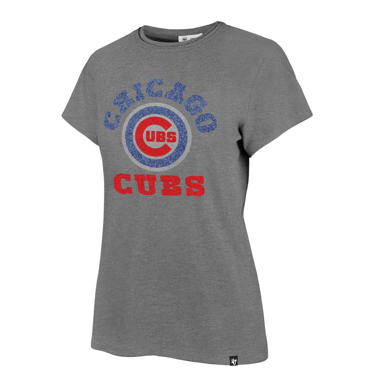 Chicago Cubs Women's Slate Grey Cheer On '47  Frankie Tee