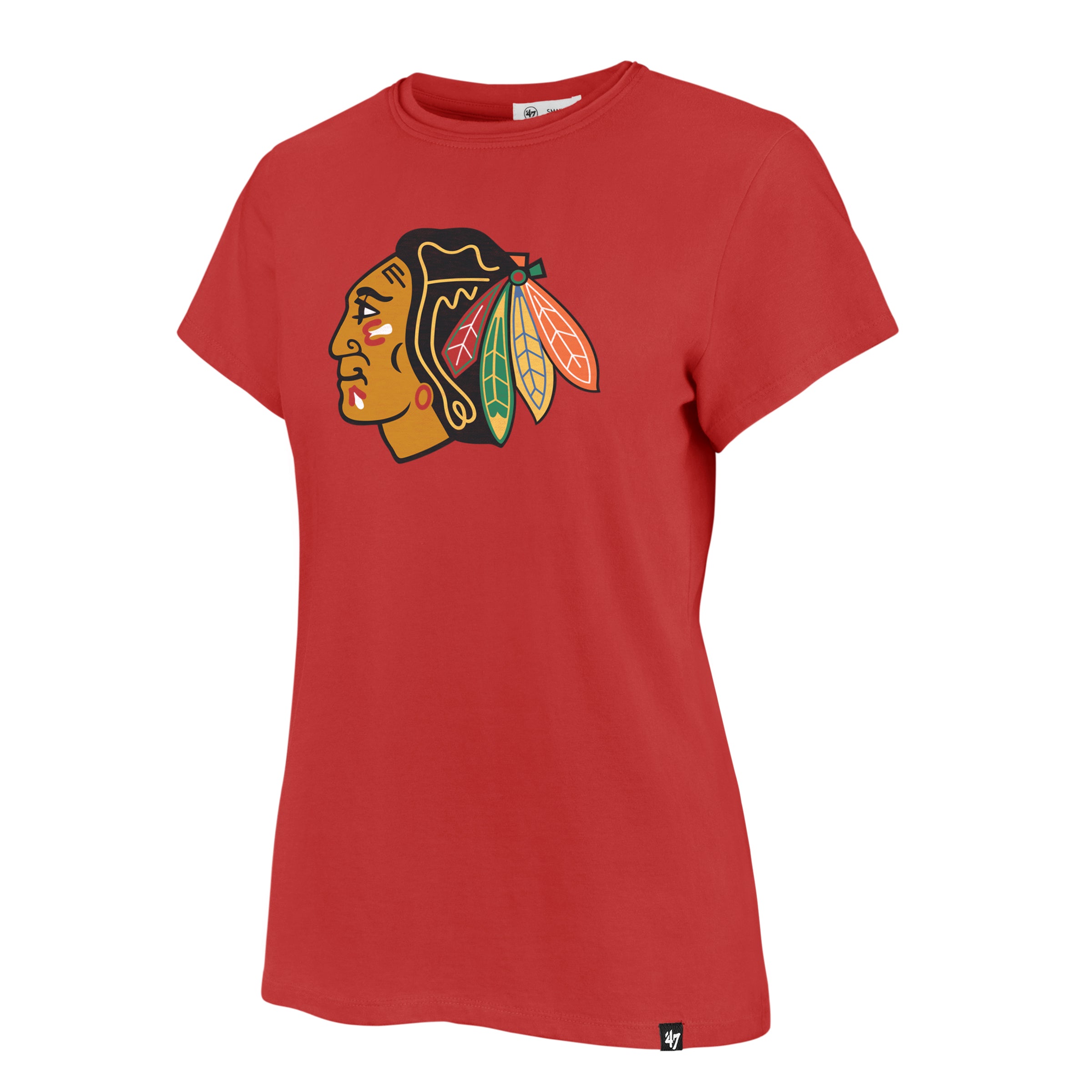 Chicago Blackhawks '47 Women's Red Primary Logo Frankie Tee